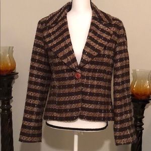 Brown and Tan Blazer